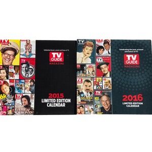 TV Guide Magazine Limited Edition Calendar 2015 2016 Set Retro‎ Media Multi